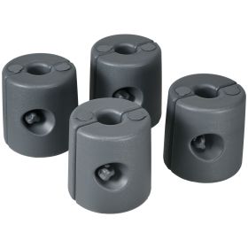 HDPE Tent Weights Set of 4 Canopy Anchors Fillable with Water or Sand 104LBS for Stability Outdoor Use