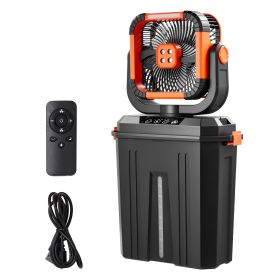 Misting Fan, 2400RPM Motor Camping Misting Fan, Mister Cooling Fans with 3.17 gal Water Tank, 20000mAh Battery, 4-Speed Wind & 3 Lighting Modes