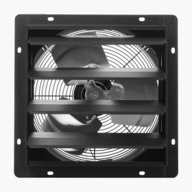 14 inch Shutter Exhaust Fan, Wall Mounted Attic Vent Fan with Smart Programming Variable Speed Temperature Control, 2000 CFM,EC Motor,Timer, for