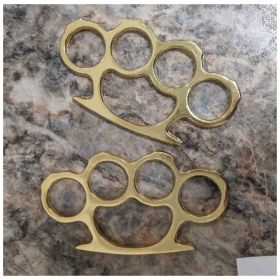 2pcs Titanium Steel Brass Brass Knuckles Multifunctional,self-defense Weapon,self-protection Knuckles (Option: 1Pcs)